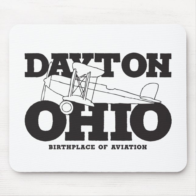 Dayton Ohio Art Birthplace of Aviation Travel Art Musmatta (Framsidan)