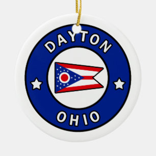 Dayton Ohio Julgransprydnad Keramik