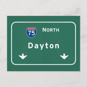 Dayton Ohio oh Interstate Highway Friväg : Vykort