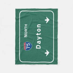 Dayton Ohio oh Interstate huvudvägmotorväg: Fleecefilt