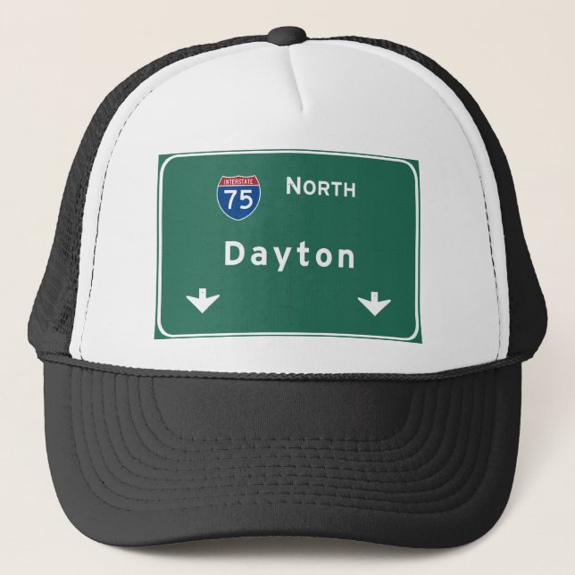 Dayton Ohio oh Interstate huvudvägmotorväg: Truckerkeps (Framsida)