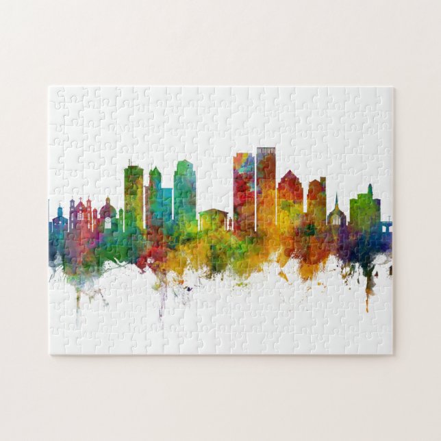 Dayton Ohio Skyline Pussel (Horisontell)