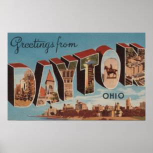 Dayton, OhioLarge Brev ScenesDayton, OH Poster