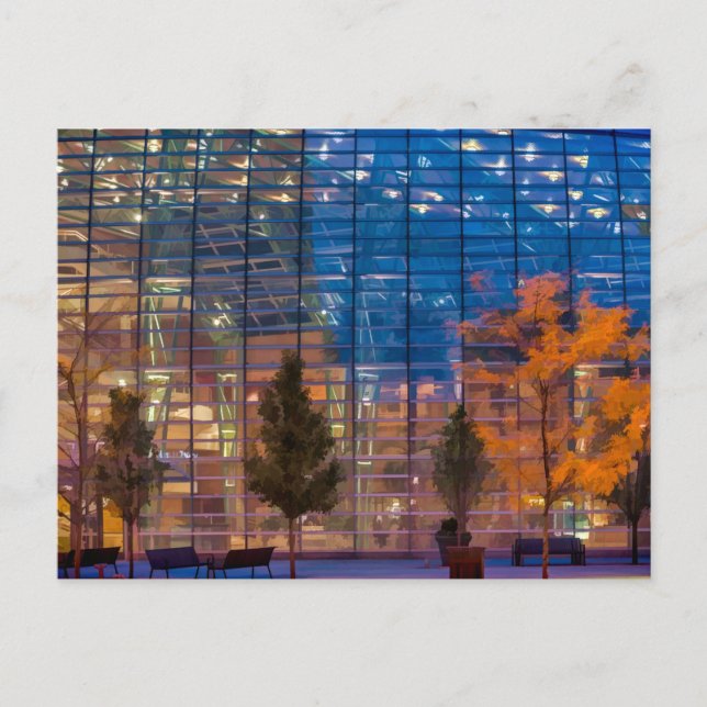 Dayton Schuster Center på natten Vykort (Framsida)