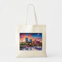 Dayton Skyline Abstrakt Art Tygkasse