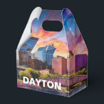 Dayton Skyline Abstrakt Konst Presentaskar<br><div class="desc">Ge din tillställning en modern touch med denna presentask med abstrakt Dayton-skyline konst. Perfekt för bröllop,  fester eller företagspresenter.</div>