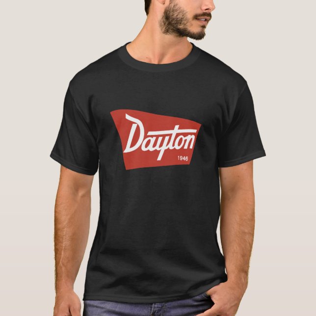 Dayton svart t-skjorta tröja (Framsida)