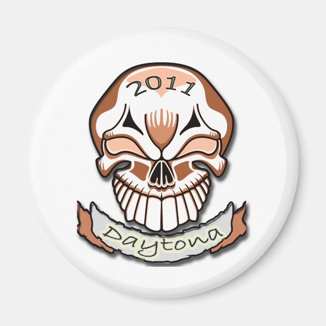 Daytona 2011Skull Magnet (Framsidan)