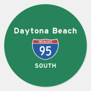 Daytona Beach 95 Runt Klistermärke