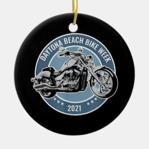 Daytona Beach Bike Week 2021 Julgransprydnad Keramik