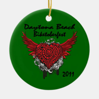 Daytona Beach Biktoberfest 2011 prydnad Julgransprydnad Keramik