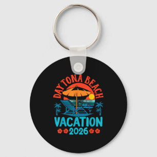 Daytona Beach Florida 2026 Familjesemester Sommar Nyckelring