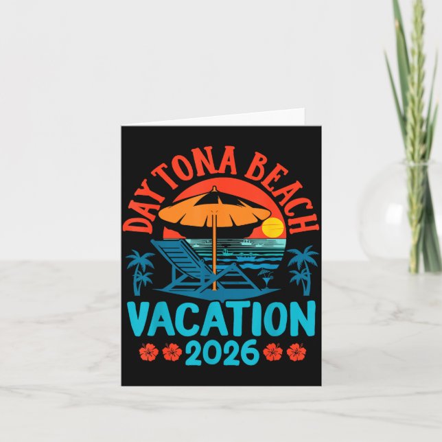 Daytona Beach Florida 2026 Family Vacation Summer  Kort (Framsida)