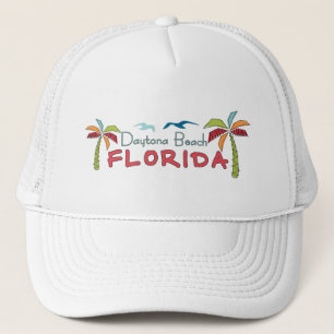 Daytona Beach Florida artsy handflatan Truckerkeps