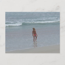 Daytona Beach Florida Bikini Girl Post Card FL Vykort