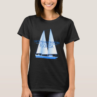 Daytona Beach Florida Coastal Nautical Sailing Sai T Shirt