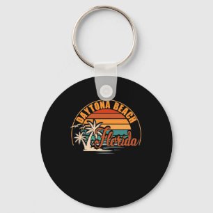 Daytona Beach Florida FL Vintage Graphic Retro 70s Nyckelring