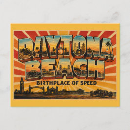 Daytona Beach Florida Födelseplats för hastighet Vykort