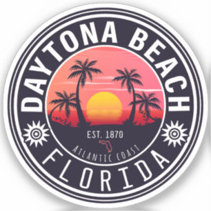 Daytona Beach Florida Handflatan Träd Souvenirs 60 Klistermärken