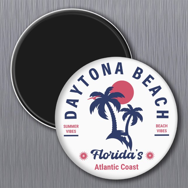 Daytona Beach Florida Handflatan Träd Souvenirs 60 Magnet (Skapare uppladdad)