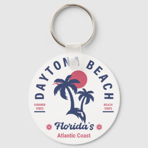 Daytona Beach Florida Handflatan Träd Souvenirs 60 Nyckelring