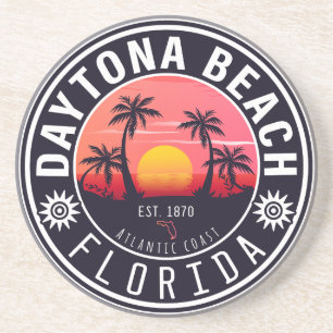 Daytona Beach Florida Handflatan Träd Souvenirs 60 Underlägg