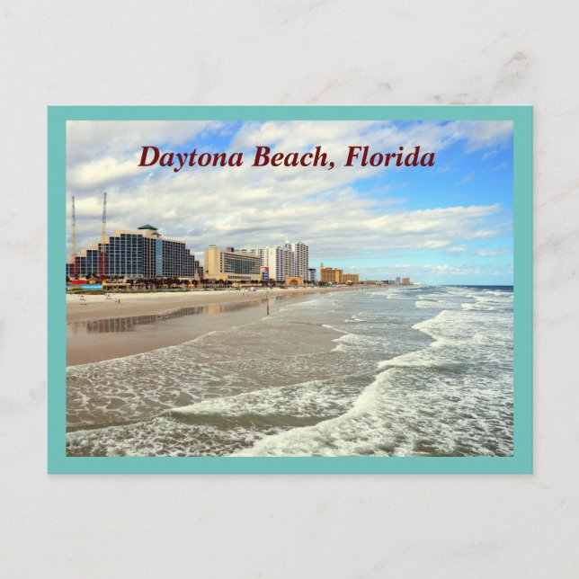 Daytona Beach Florida Helgdag Postcard Helg Vykort (Framsida)