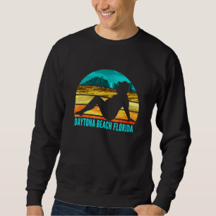 Daytona Beach Florida Humor Drinking Vuxen Joke Lång Ärmad Tröja
