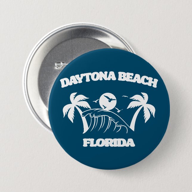 Daytona Beach Florida Knapp (Framsida & baksida)