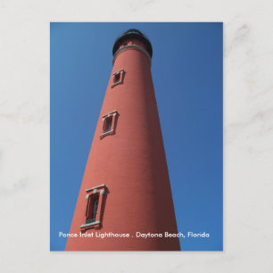 Daytona Beach Florida Lighthouse Postcard-foto FL Vykort