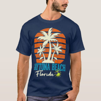 Daytona Beach Florida Palm Trees Orange Sunset T Shirt