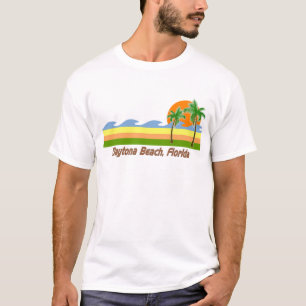 Daytona Beach Florida RETRO Tshirt Tee