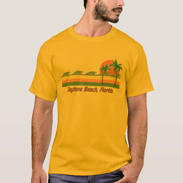 Daytona Beach Florida RETRO Tshirt Tröja (Framsida)