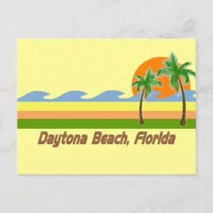 Daytona Beach Florida RETRO Tshirt Vykort