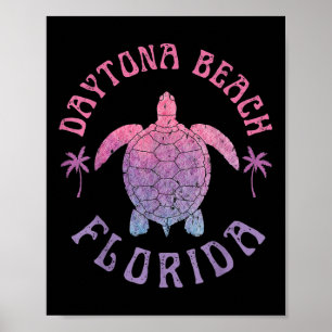 Daytona Beach Florida Sea Turtle Sommaravacation Poster