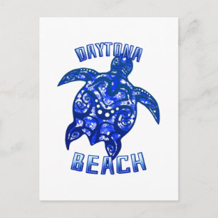 Daytona Beach Florida Semester Stammen Sköldpadda Vykort