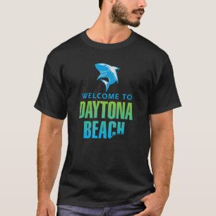 Daytona Beach Florida Shark Bita Design T Shirt