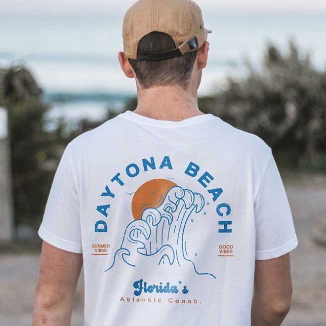 DAYTONA BEACH FLORIDA SOMMER VÅGAR VACATION T SHIRT (Skapare uppladdad)