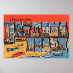Daytona Beach, Florida - Stora Brev Scenes Poster