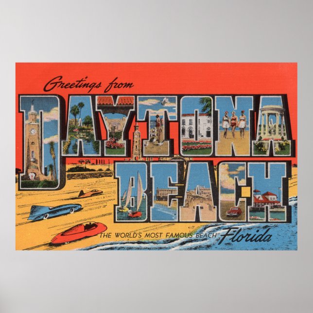 Daytona Beach, Florida - Stora Brev Scenes Poster (Framsidan)