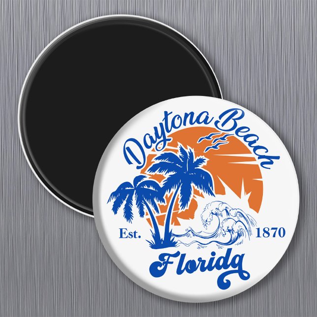 Daytona Beach Florida Summer Vinkar Vacation 60 s Magnet (Skapare uppladdad)