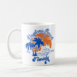 Daytona Beach Florida Summer Vinkar Vacation 80 s Kaffemugg