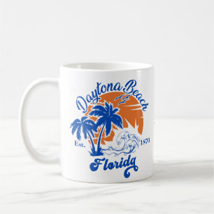 Daytona Beach Florida Summer Vinkar Vacation 80 s Kaffemugg