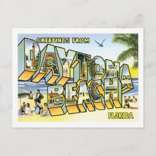 Daytona Beach Florida Travel US City Vykort