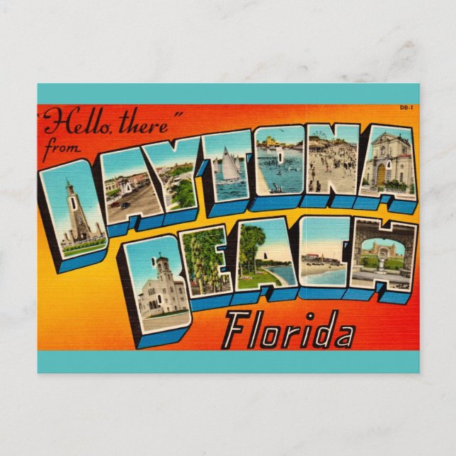 Daytona Beach Florida Vykort (Framsida)