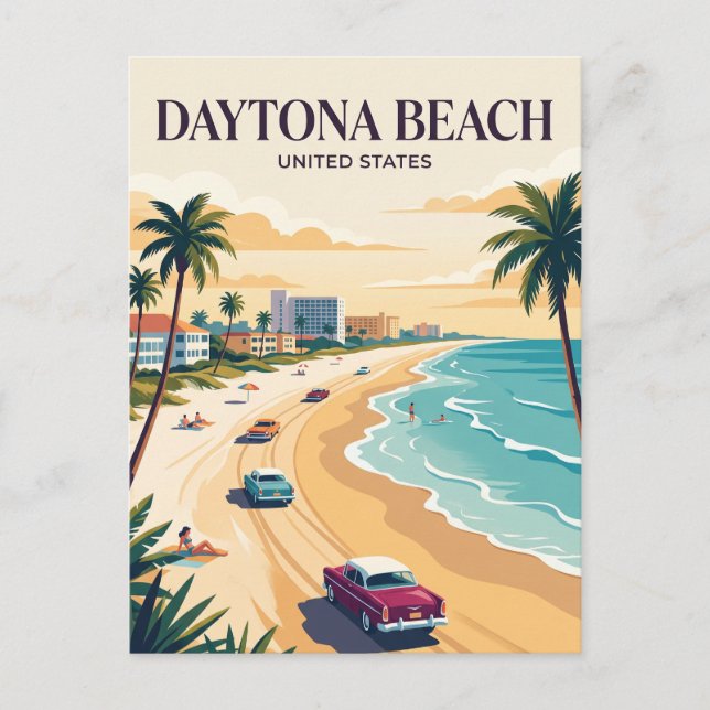 Daytona Beach Florida Vykort (Framsida)