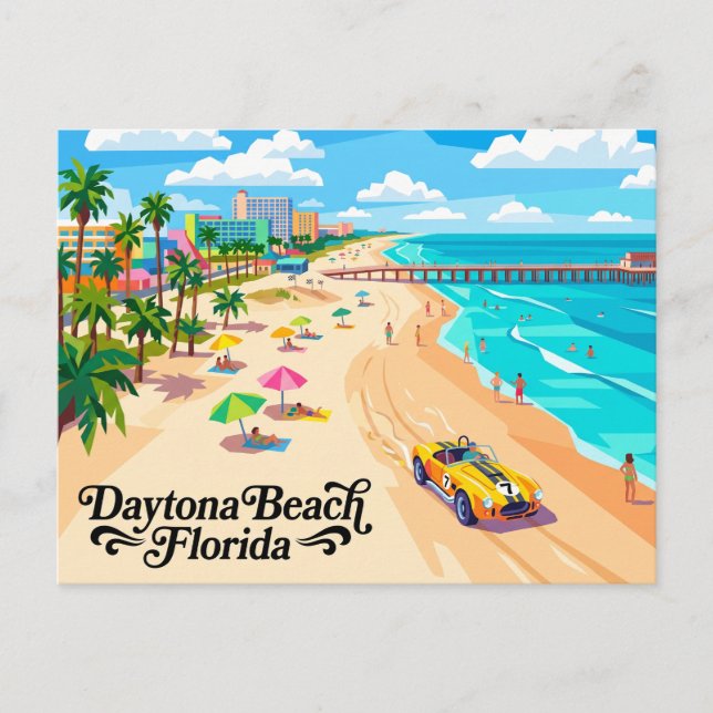 Daytona Beach Florida Vykort (Framsida)