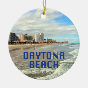 Daytona Beach-foto med namn Julgransprydnad Keramik