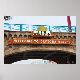 Daytona Beach Main Pier Boardpromenabrygga Poster