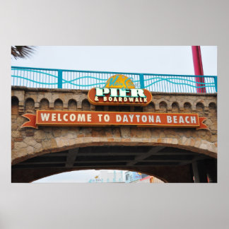 Daytona Beach Main Pier Boardpromenabrygga Poster
